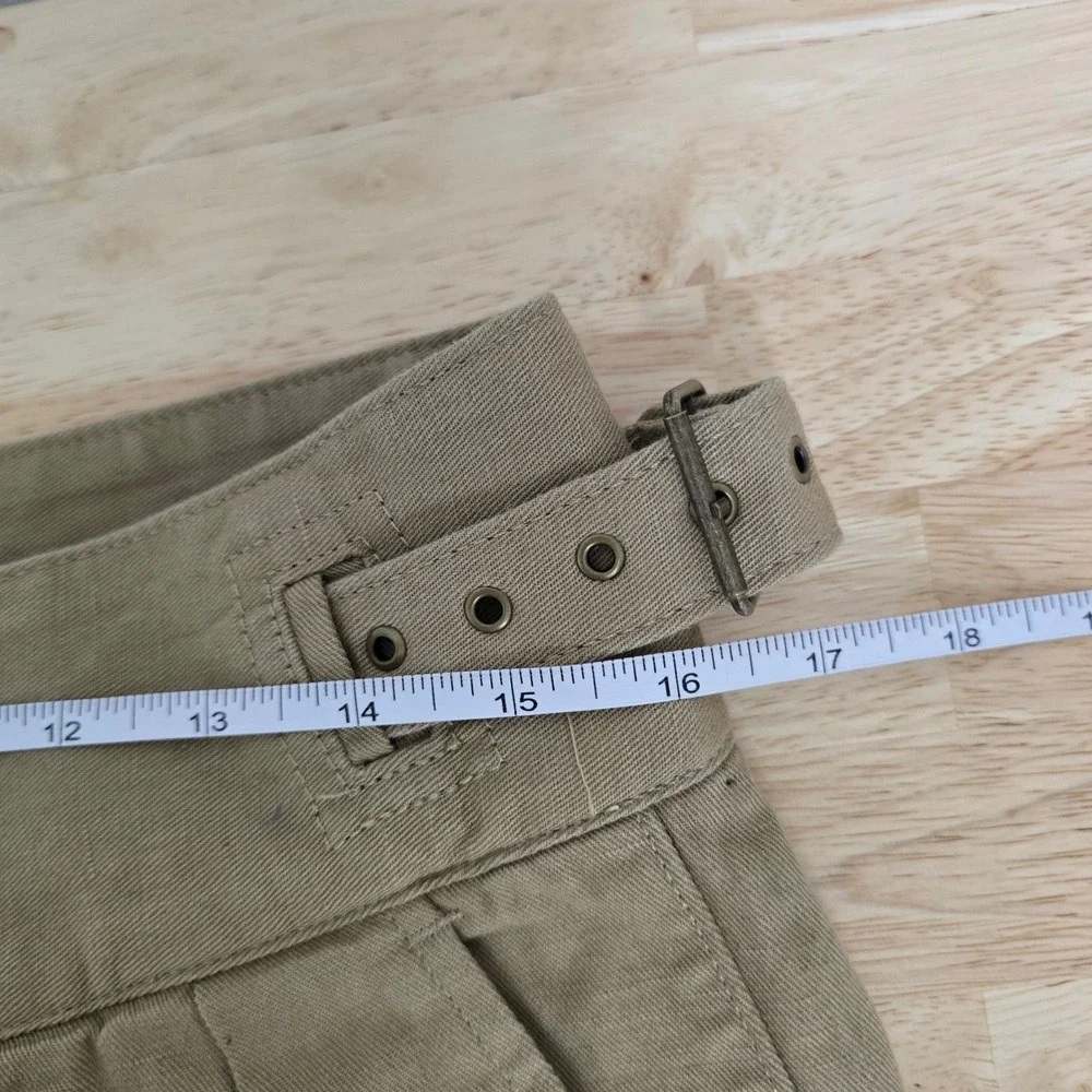 Banana Republic Herritage Explorer Utility Cargo Pants Womens Size 8 Khaki Linen